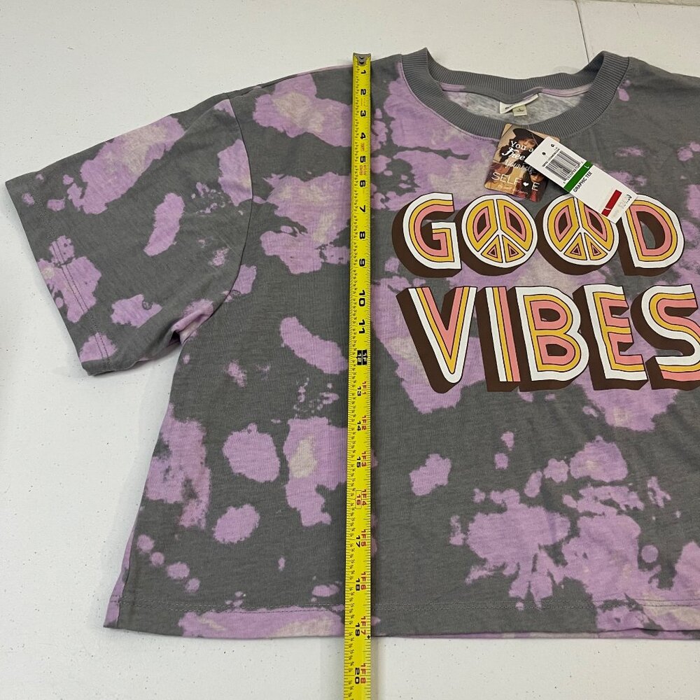 Self Esteem Women's Good Vibes Tie-Dye Graphic Tee, Size L - Picture 10 of 11